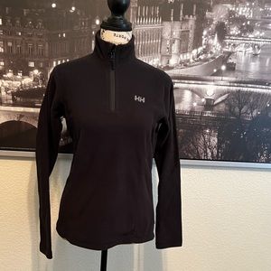 Helly Hansen Women Black 1/2 Zip Fleece Pullover